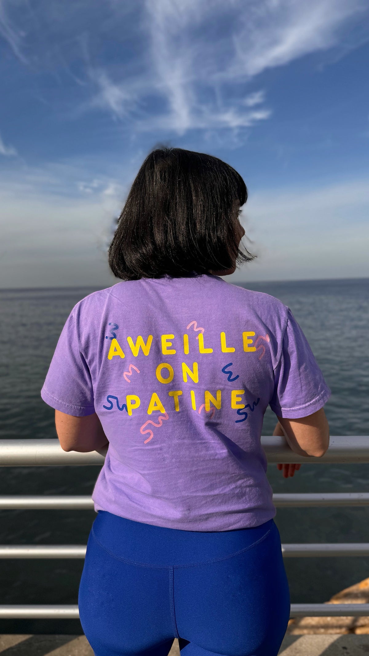 T-SHIRT Aweille on patine